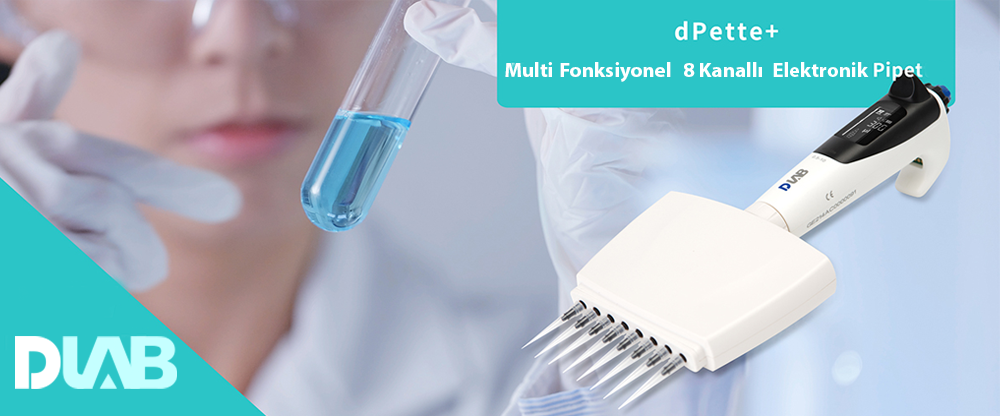 8 Kanallı Elektronik Pipet 0.5-10 µL Hassas Pipetleme Cihazı
