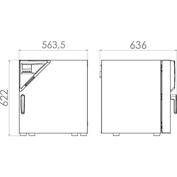 Fanlı etüv kontrol paneli