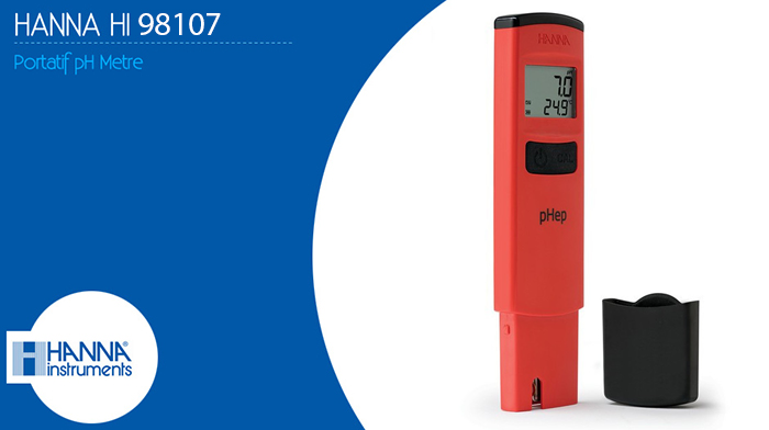 Hanna HI 98107 pHep Waterproof Cep Tipi pH Metre