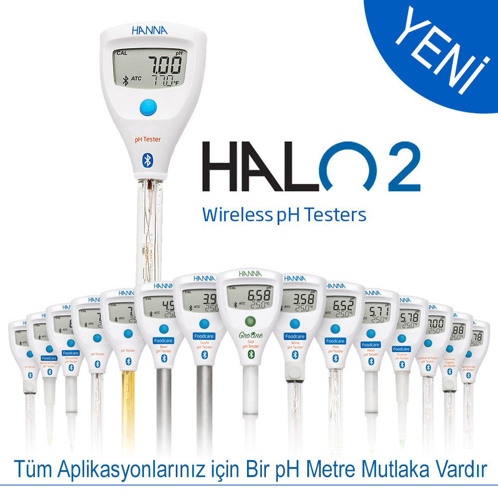 HANNA HI9810322 HALO2 Bluetooth Peynir pH Metresi
