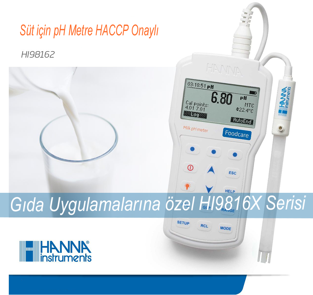 HANNA HI98162 Süt pH Metresi