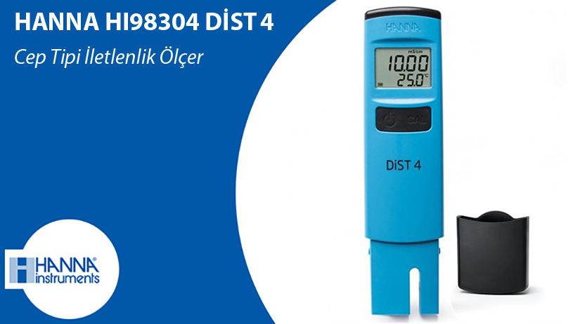 Hanna HI98304 DiST 4 Su Geçirmez EC İletkenlik Ölçer