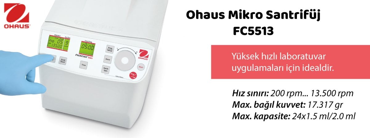 OHAUS Mikro Santrifüj FC5513+R01