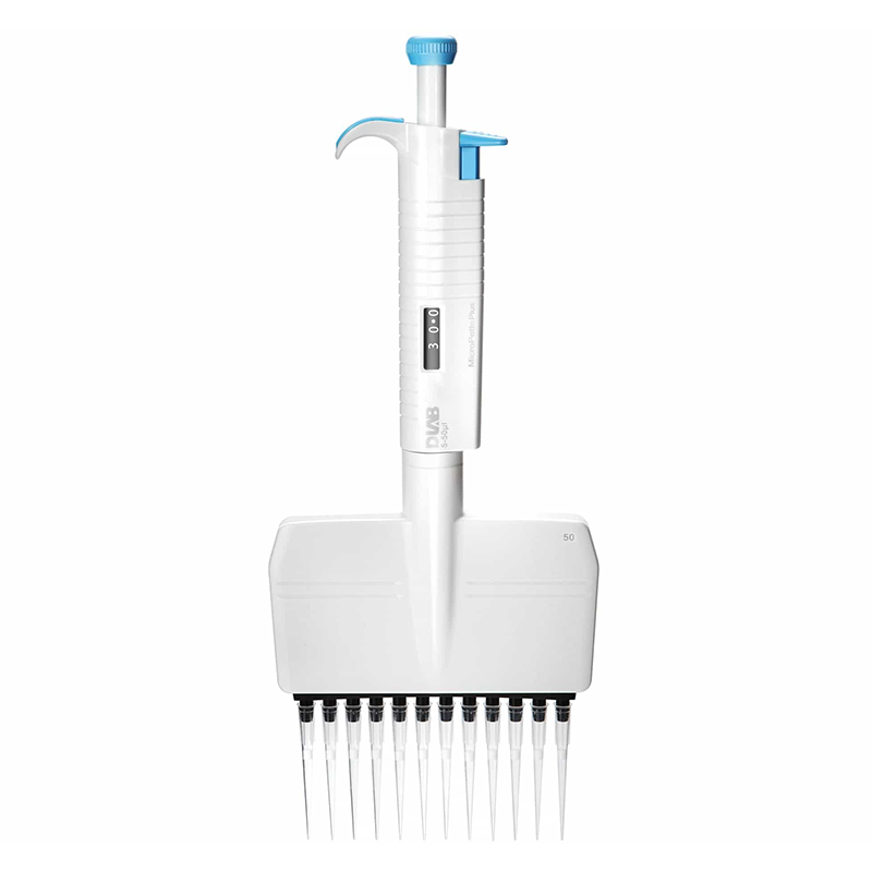 DLAB | MicroPette Plus 12 Kanallı Ayarlanabilir Otomatik Pipet