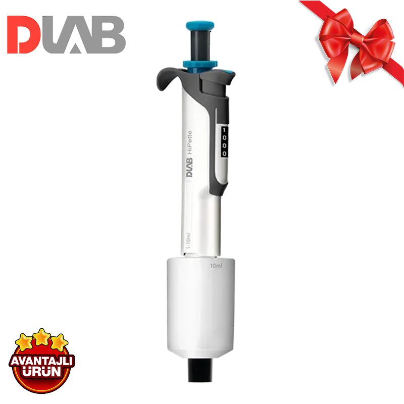 DLAB | HiPette Colorful Fully 1-10 mL Ayarlanabilir Otomatik Pipet