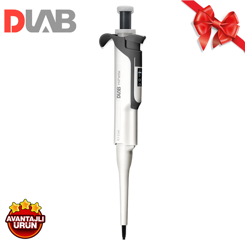 DLAB | HiPette Colorful Fully 0.1-2.5 μL Ayarlanabilir Otomatik Pipet