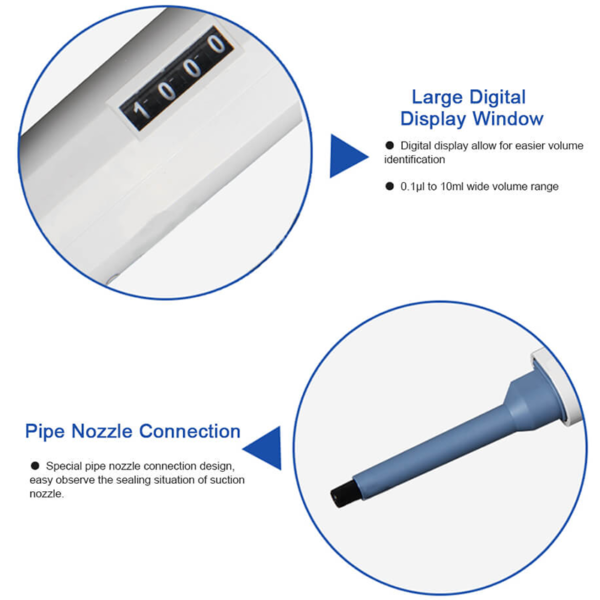 DLAB | TopPette Ayarlanabilir Otomatik Pipet 10-100 μL