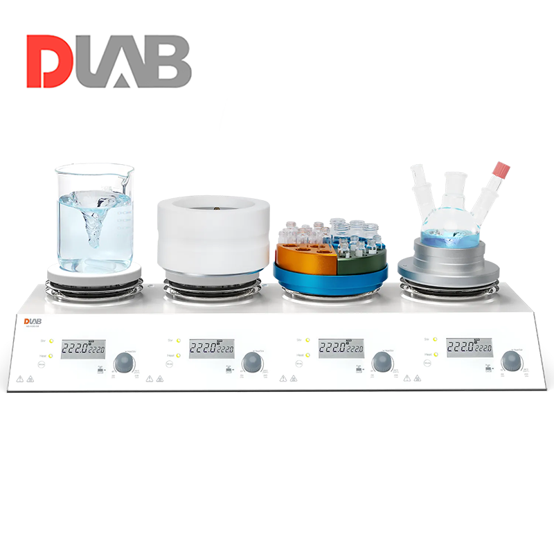 DLAB | MS-H280-S4 4 Bölmeli Dijital Isıtıcılı Manyetik Karıştırıcı
