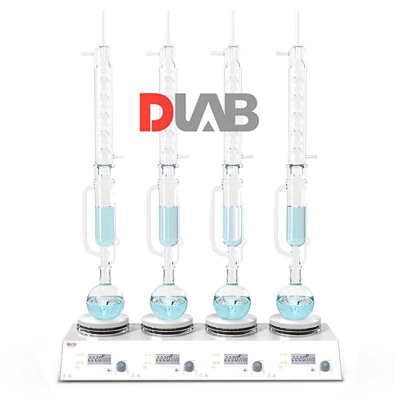 DLAB | MS-H280-S4 4 Bölmeli Dijital Isıtıcılı Manyetik Karıştırıcı