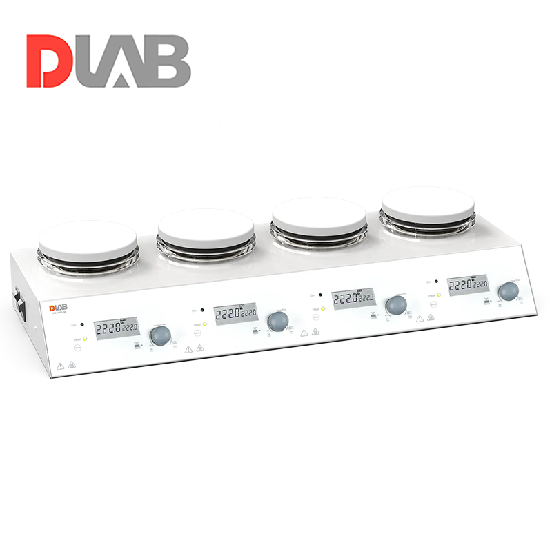 DLAB | MS-H280-S4 4 Bölmeli Dijital Isıtıcılı Manyetik Karıştırıcı