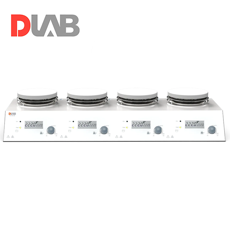 DLAB | MS-H280-S4 4 Bölmeli Dijital Isıtıcılı Manyetik Karıştırıcı