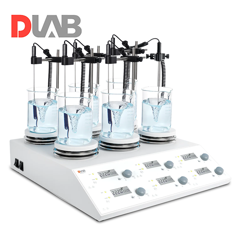 DLAB | MS-H280-S6 6 Bölmeli Dijital Isıtıcılı Manyetik Karıştırıcı