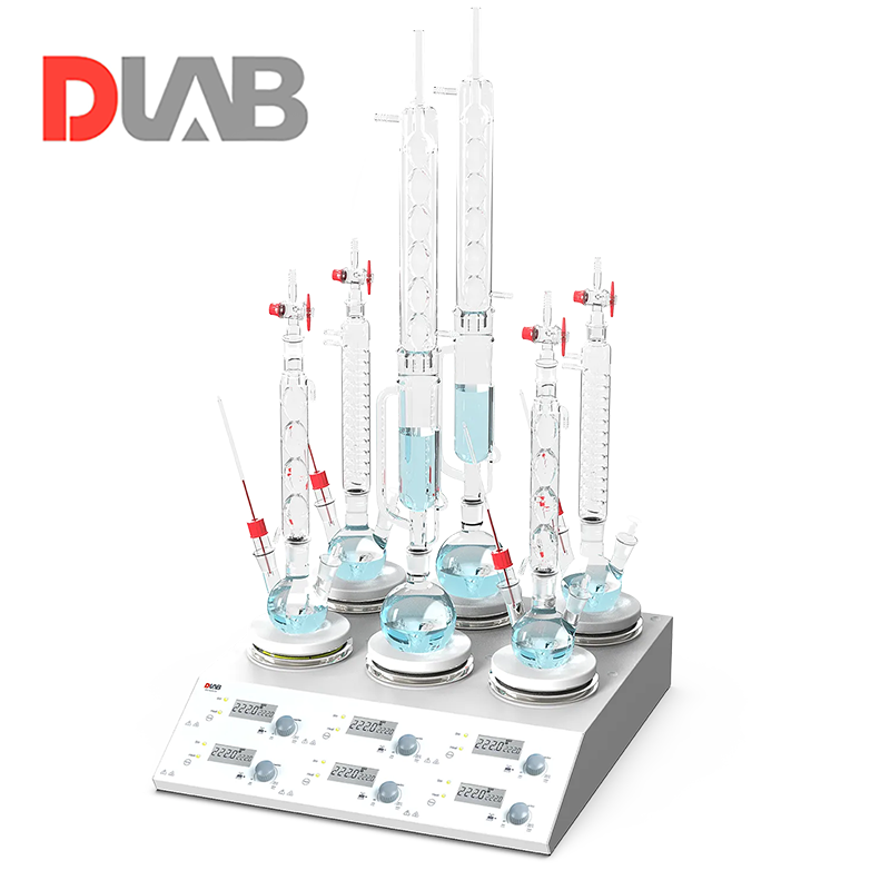DLAB | MS-H280-S6 6 Bölmeli Dijital Isıtıcılı Manyetik Karıştırıcı