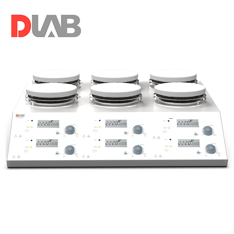 DLAB | MS-H280-S6 6 Bölmeli Dijital Isıtıcılı Manyetik Karıştırıcı