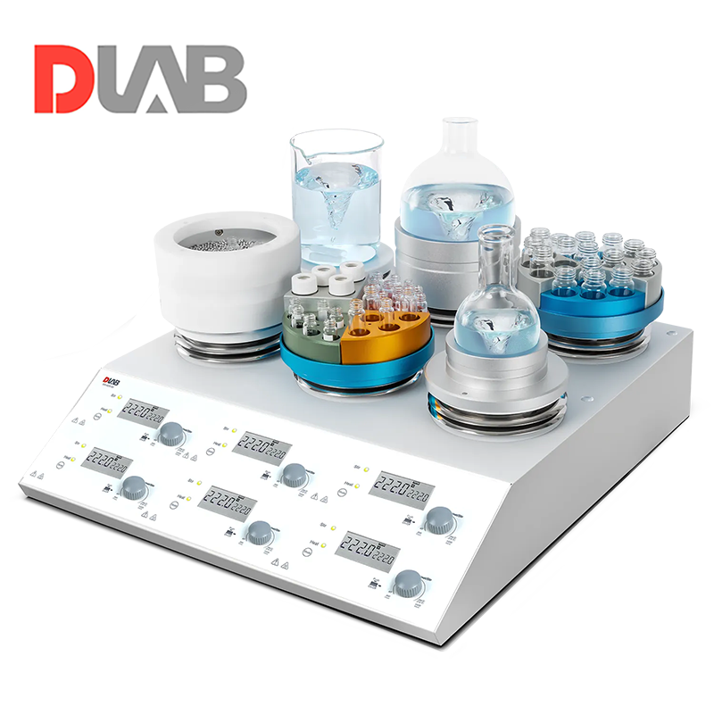 DLAB | MS-H280-S6 6 Bölmeli Dijital Isıtıcılı Manyetik Karıştırıcı