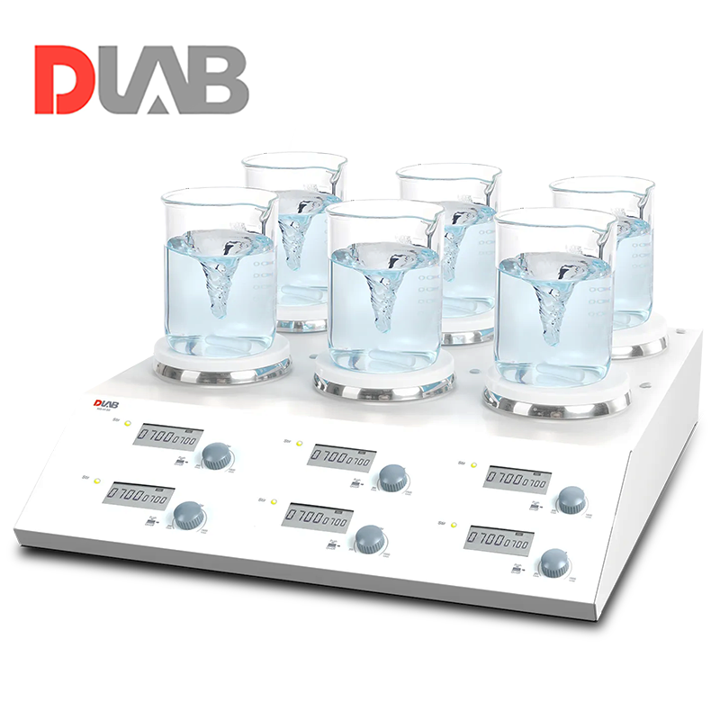 DLAB | MS-M-S6 6 Bölmeli Dijital Manyetik Karıştırıcı