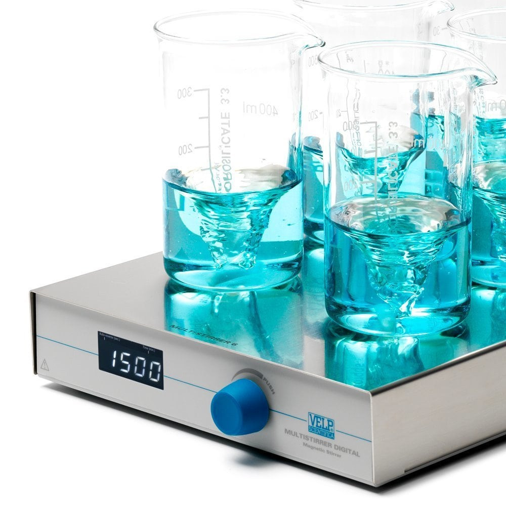 VELP | MULTISTIRRER 6 Bölmeli Dijital Manyetik Karıştırıcı