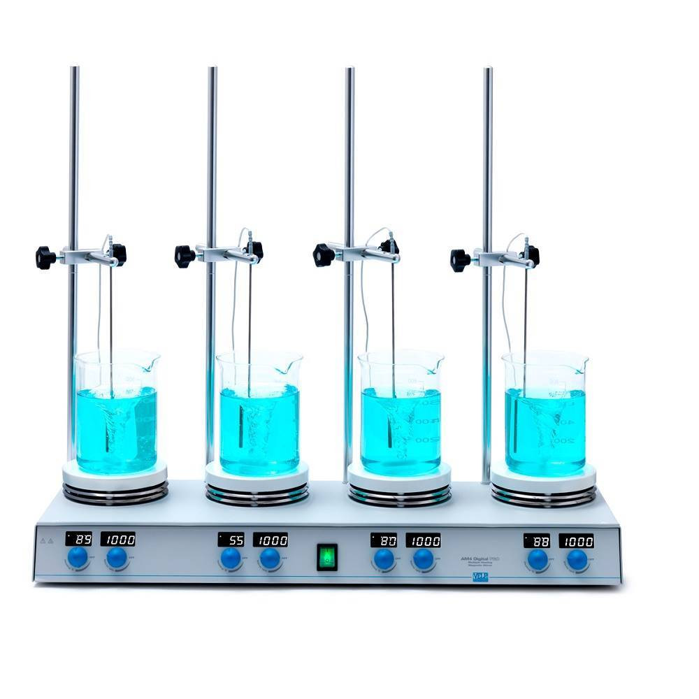 VELP | AM4 Dijital PRO Çoklu Isıtıcılı Manyetik Karıştırıcı