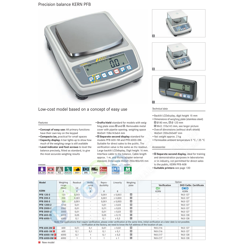 KERN | Pfb 3000-2 Hassas Terazi