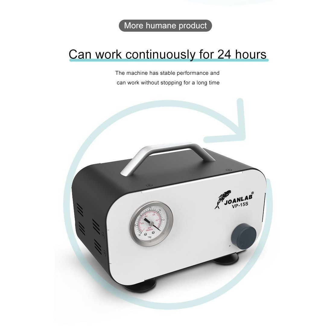 JOANLAB VP-15S Ayarlanabilir Vakum Pompası Yağsız Diyafram Tip 0.085 mPa / 0-15 L/dk(Kopya)