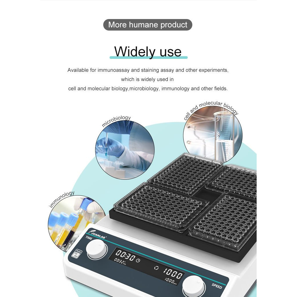 JOANLAB VM-600 Mikro Plaka Osilatörü 500… 2000 rpm / 3 mm