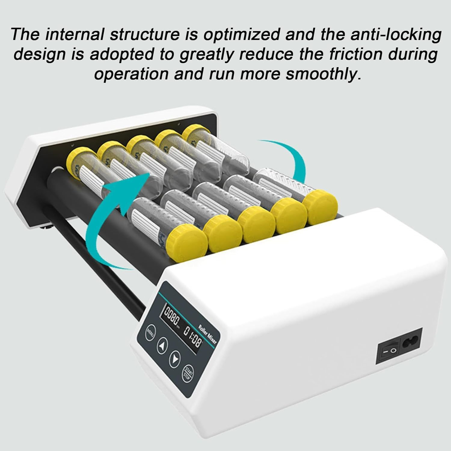 JOANLAB RM-8Pro Dönme ve Sallanma Hareketli Çalkalayıcı 20… 80 rpm / 14 X 50 mL Santrifüj tüpü/0.7 kg