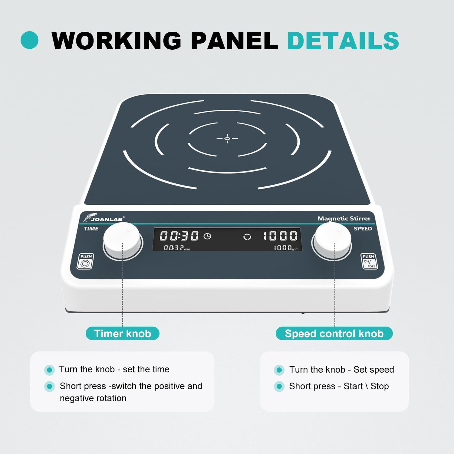 JOANLAB MS-30L Manyetik Karıştırıcı 50… 1500 rpm / 30 L