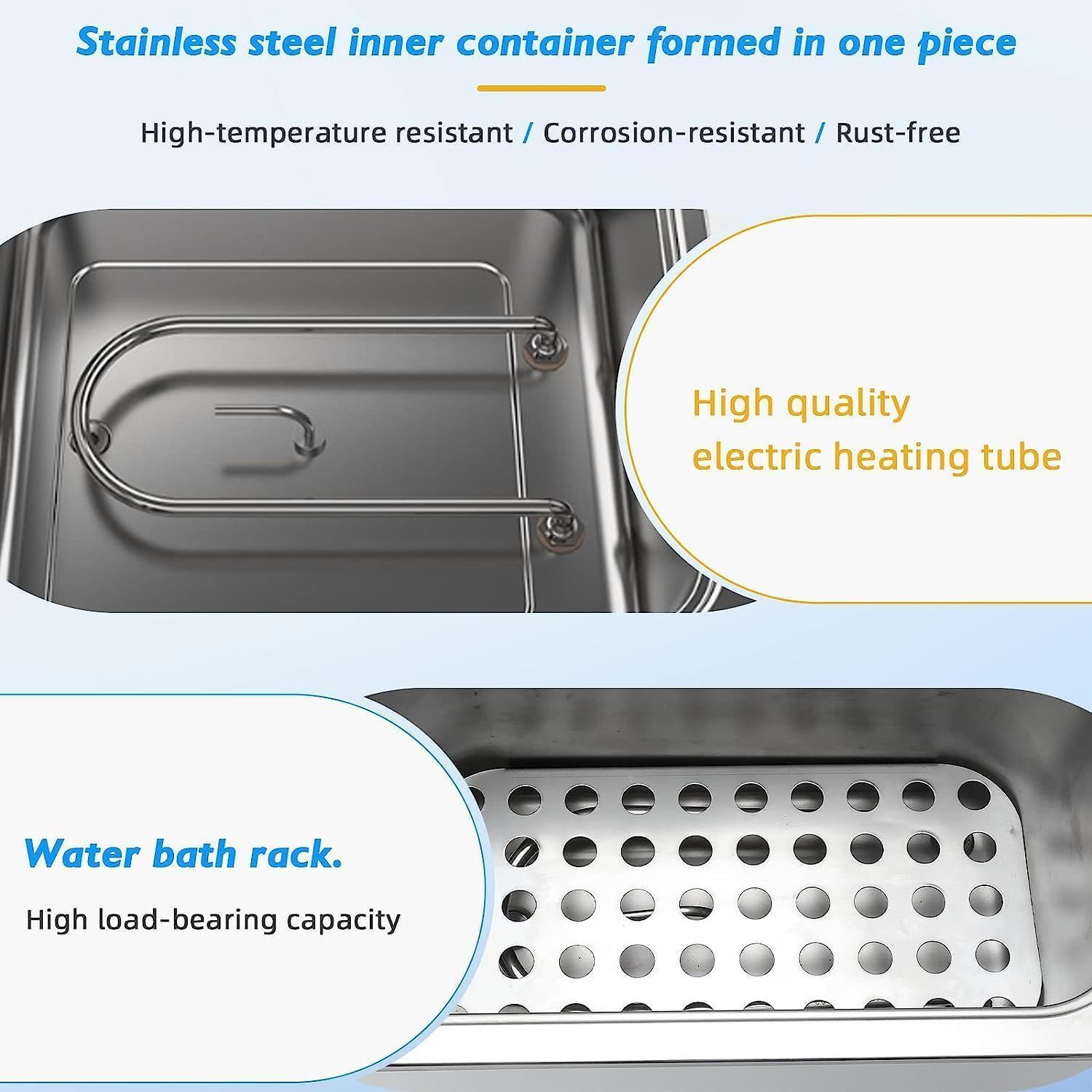 JOANLAB WB100-1F Su Banyosu RT +5… 99.9 °C / 16 x 16 x 13 cm / 300 W