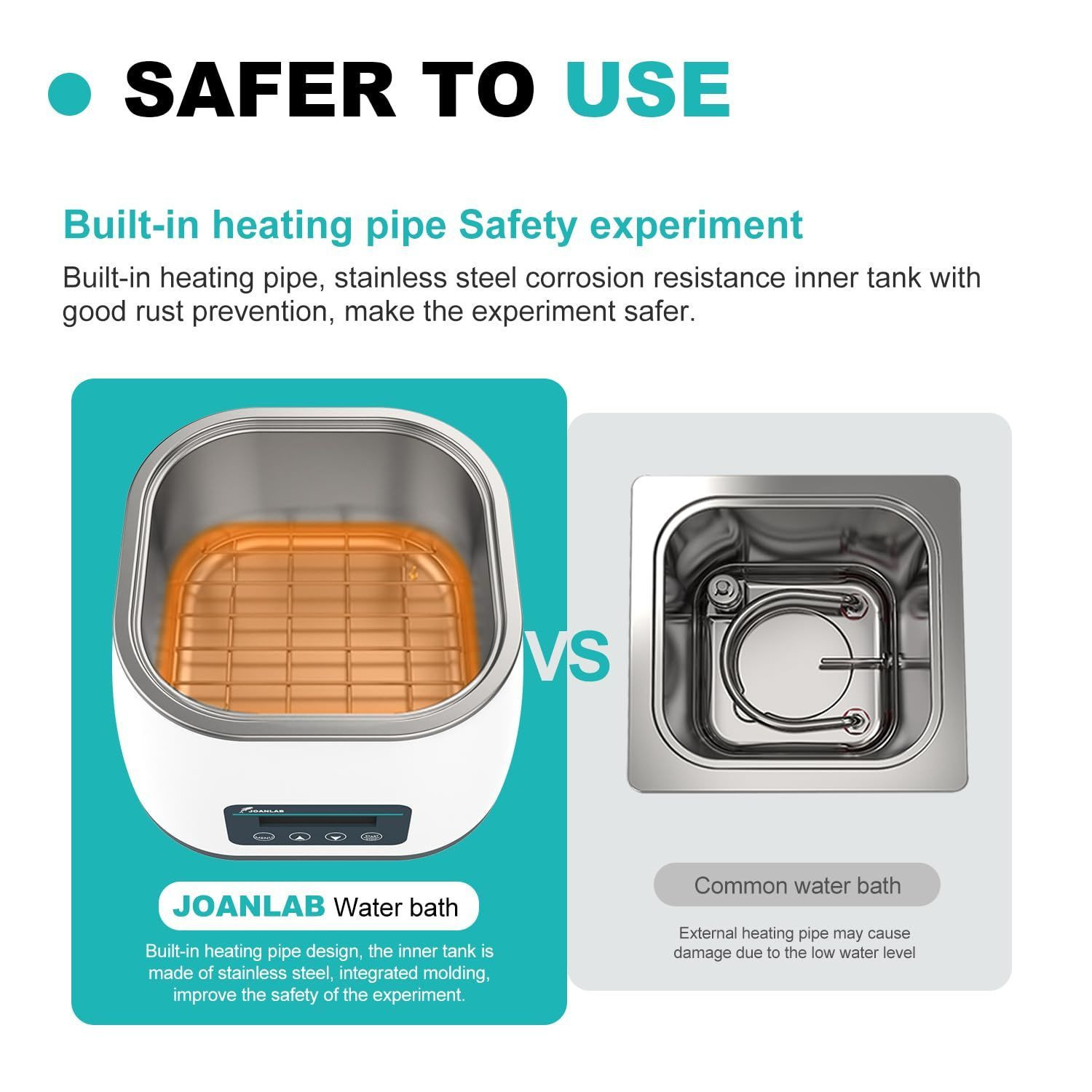 JOANLAB WBS-6S Su Banyosu RT +5… 100 °C / 1200 X 200 X 130 mm
