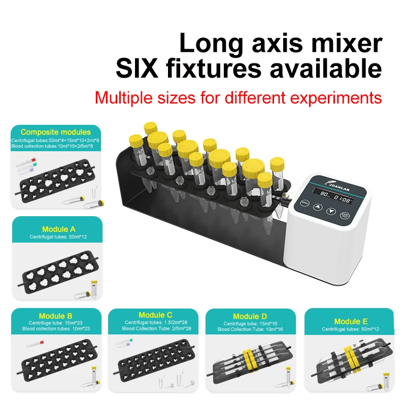 JOANLAB RM0-80Pro Dairesel Rotatör 20… 80 rpm / 40°-80° Santrifüj ve Kan Tüpleri için