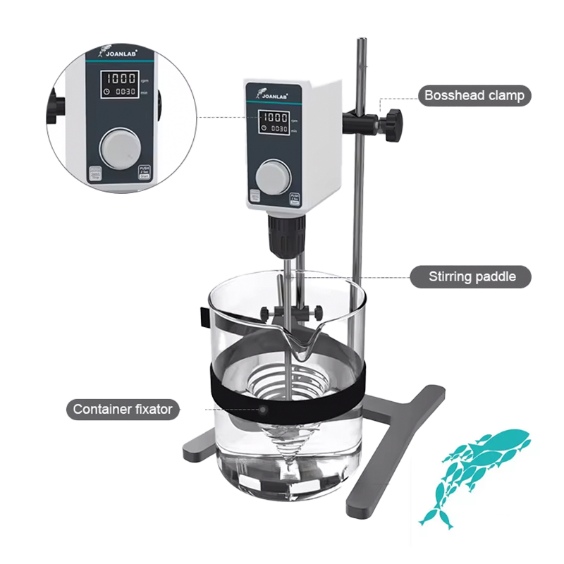 JOANLAB OS-30S Mekanik Karıştırıcı 50… 1200 rpm / 20 L / 30 N.cm / 16000 mPas