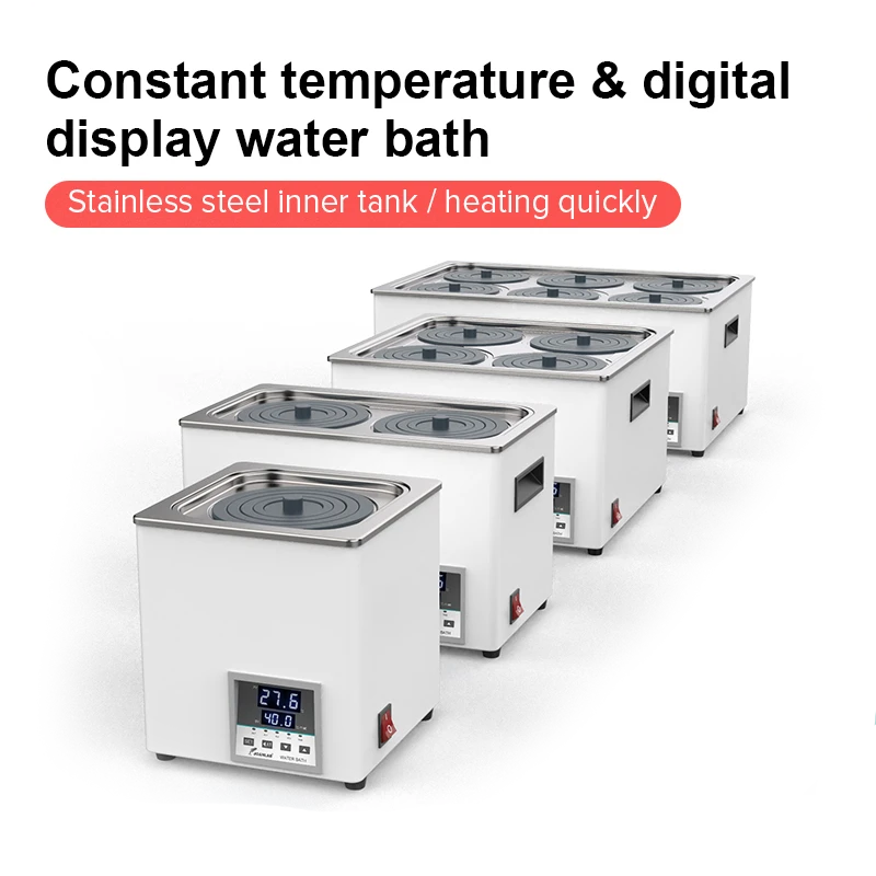 JOANLAB WB100-6F 6 Gözlü Su Banyosu RT +5… 99.9 °C / 40 x 30 x 13 cm / 1200 W