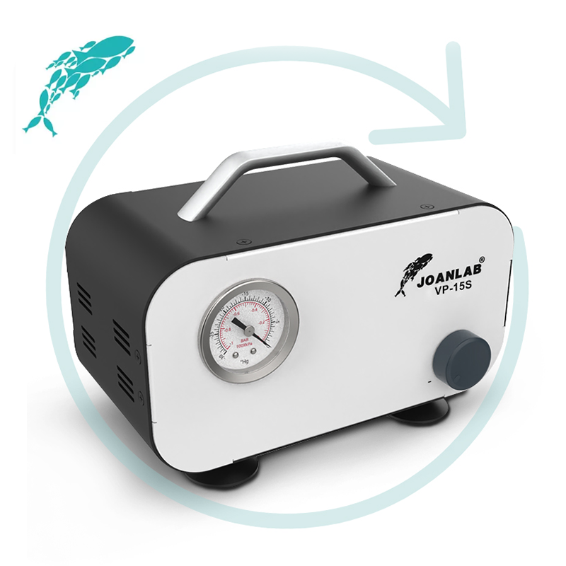JOANLAB VP-10L Vakum Pompası Yağsız Diyafram Tip 0.075 mPa / 10 L/dk